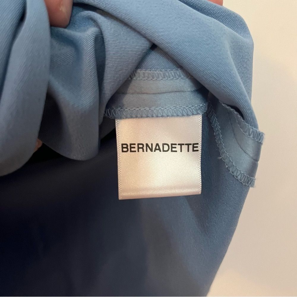 Satin Bow-Back Mini Dress in Light Blue - Picture 7 of 16